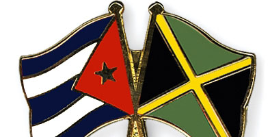 Bandera Cuba y Jamaica