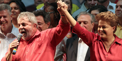 Rousseff y Lula