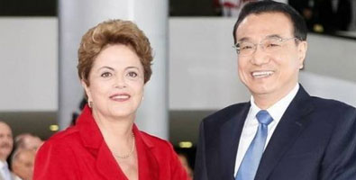 Dilma Rousseff y Li Keqiang