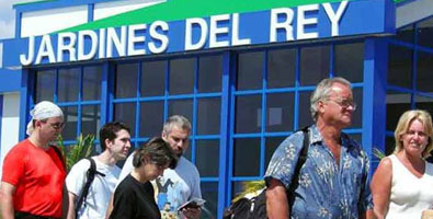 Turistas rusos en Jardines del Rey