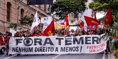 Manifestación en Brasil