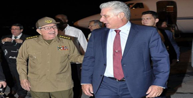 Recibe Raúl Castro a presidente Diaz-Canel a su regreso a Cuba