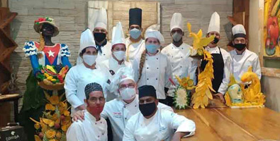 Chefs de Cuba deleitan en certamen mundial de escultura culinaria