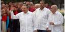 Raúl Castro y José Ramón Machado Ventura en el acto por el 26 de julio