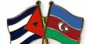 Banderas Cuba y Azerbaiján 