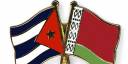 Bandera Cuba y Belarús