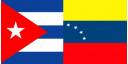 Banderas de Cuba y Venezuela