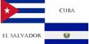 Banderas de Cuba y El Salvador