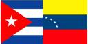 Bandera de Cuba y Venezuela
