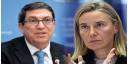 Bruno Rodríguez Parrilla  y Federica Mogherini,