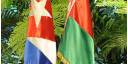 Banderas de Cuba y Belarús