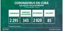 Cuba registra este jueves 15 nuevos casos positivos a la Covid-19 y 21 altas clínicas