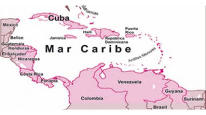 Mapa de América Latina y el Caribe