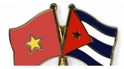 Banderas Cuba y Vietnam