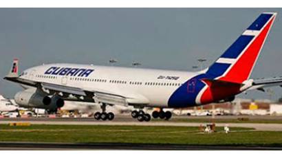 Avión de Cubana de Aviación