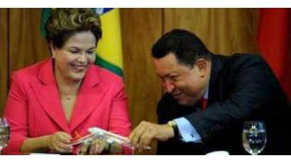 Dilma Rousseff  y  Hugo Chávez
