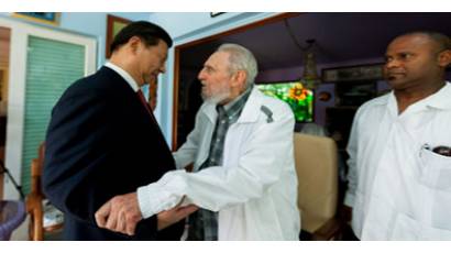Recibió Fidel a Presidente de la República Popular China