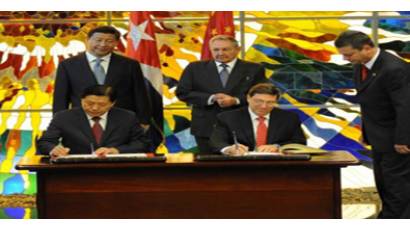 Acuerdos entre China y Cuba