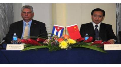 Preside Díaz-Canel reunión Cuba-China 