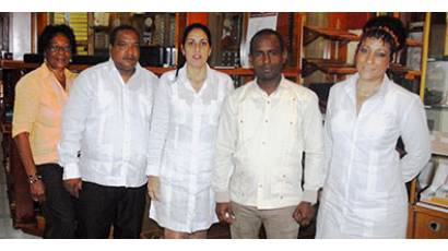 Parte del colectivo de la Casa del Habano