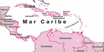 Mapa de América Latina y el Caribe