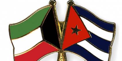 Bandera de Cuba y Kuwait