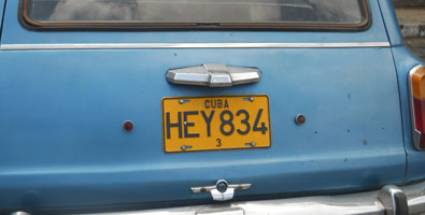  Cambio de chapa a vehículos
