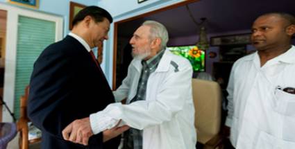 Recibió Fidel a Presidente de la República Popular China