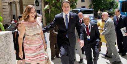 Visita del gobernador Andrew Cuomo a Cuba