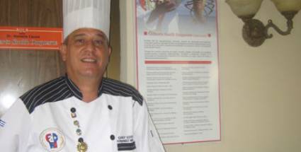 Eddy Fernández Monte, presidente de la Federación de Asociaciones Culinarias de la República de Cuba