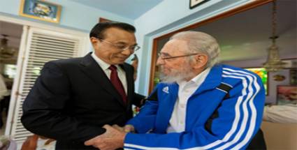 Fidel Castro y Li Keqiang
