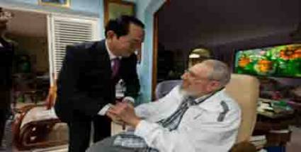 Fraterno encuentro de Fidel con el presidente de Vietnam