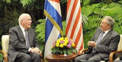 Intercambio entre Raúl Castro y Patrick Leahy