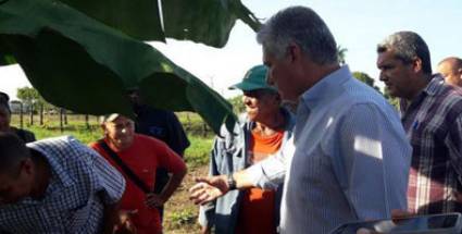 Díaz-Canel comprueba recuperación de los daños del Huracán Michael en Isla de la Juventud