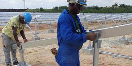 Paneles fotovoltaicos cubanos