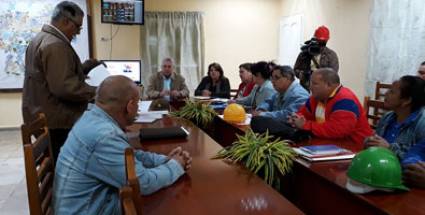 Díaz-Canel en visita gubernamental a Sancti Spíritus