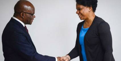 Recibe Viceprimera Ministra de Cuba a Canciller de Benin