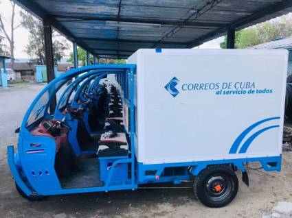 Tiempos de movilidad eléctrica en Correos de Cuba